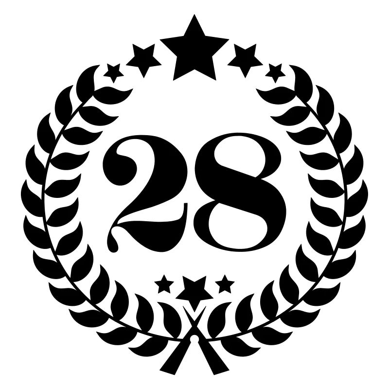 28ter numéro de bague d'anniversaire de 28 ans