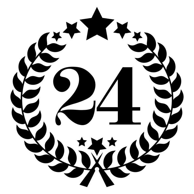 24ter numéro de bague d'anniversaire de 24 ans