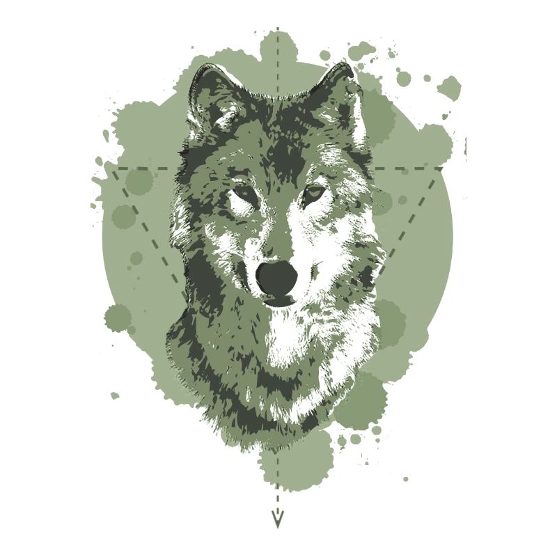 WOLF - GEOMETRY - GREEN