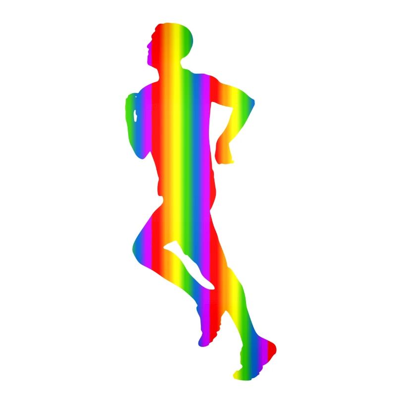 Bunter Läufer Regenbogen