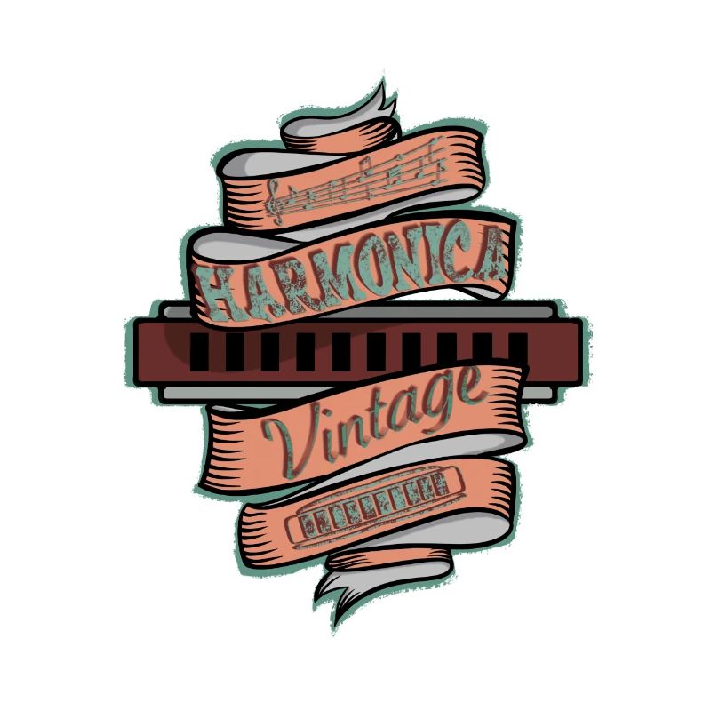 Vintage harmonica for harmonica player