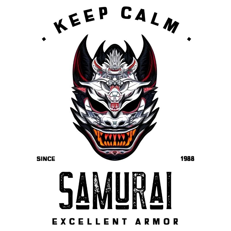 samurai Since 1988 armor keep calm excellent armor