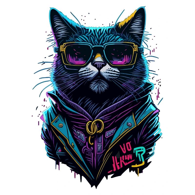 Cyber cool Cat