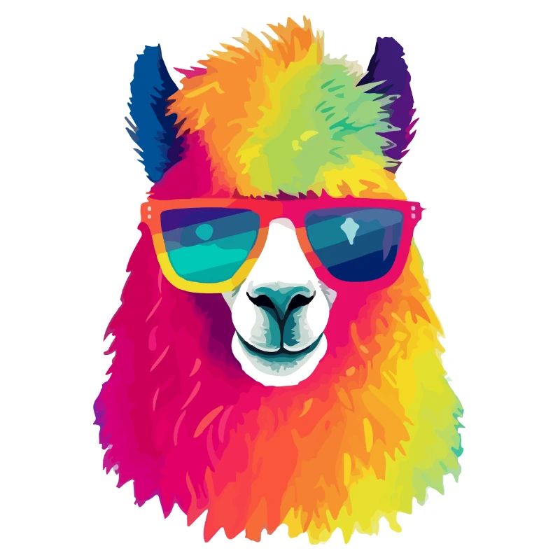 Oxy le lama à lunettes