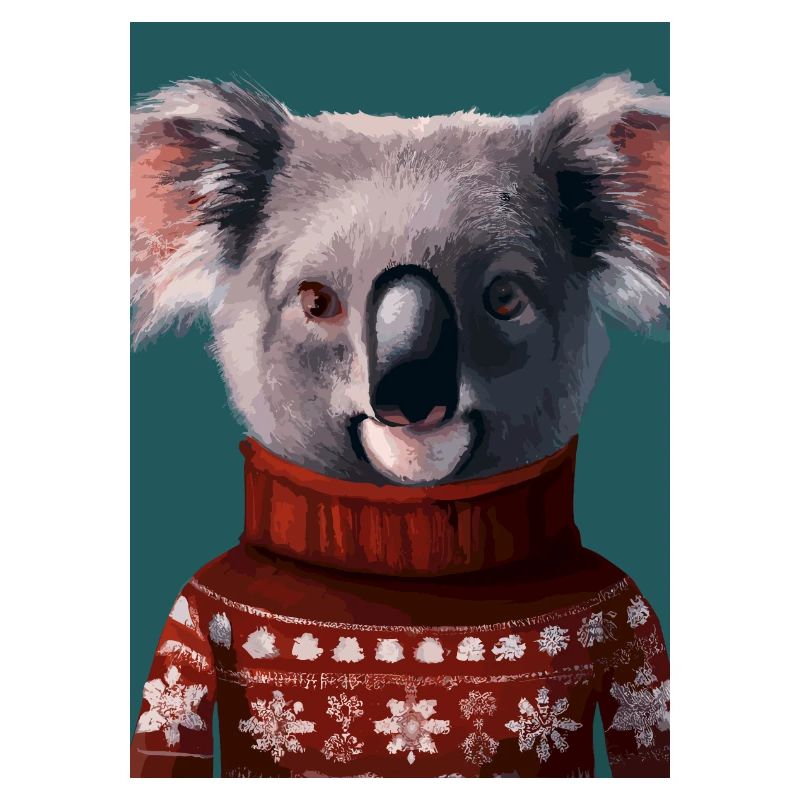 Koala im Weihnachtspullover