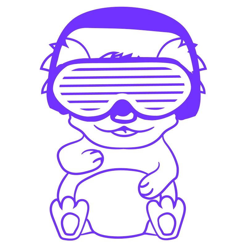 DJ Koala Bär Australischer Koalabär Sitzend Süß