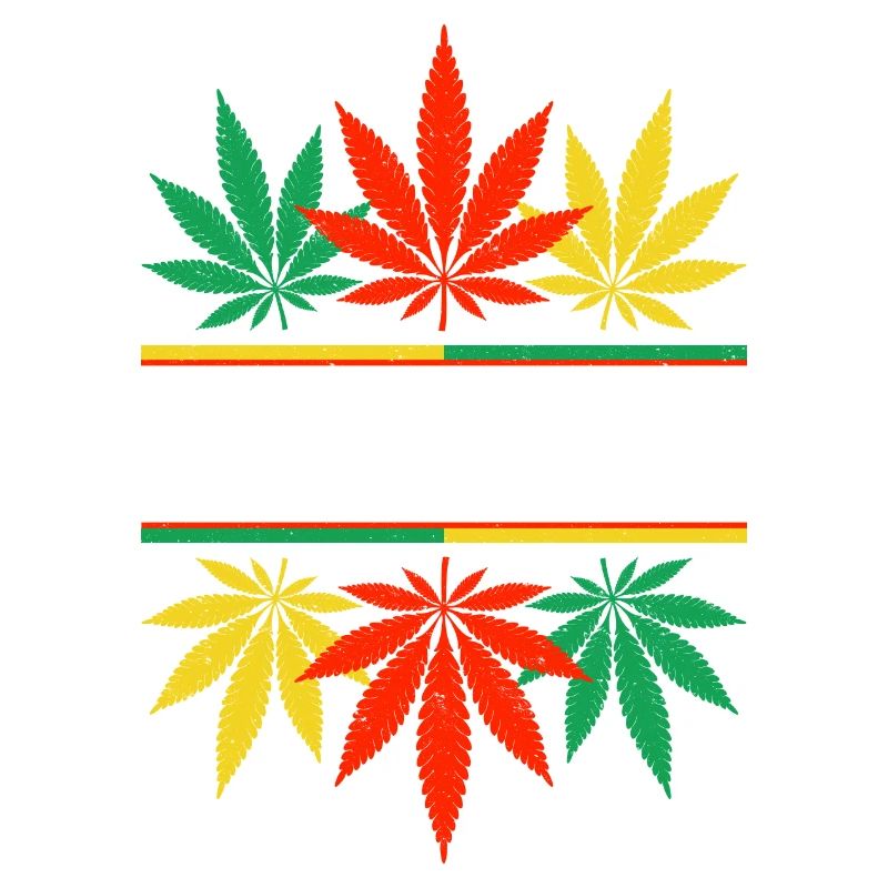 Vibrant Cannabis Leaf Pattern Design