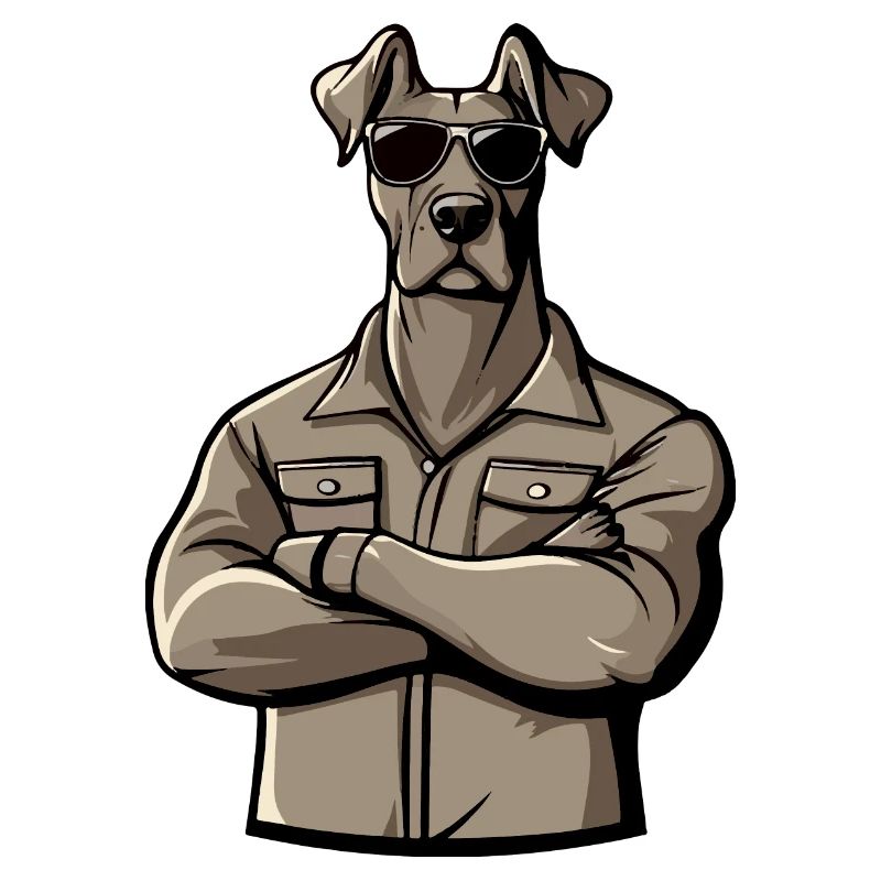 Great Dane Dog Comic