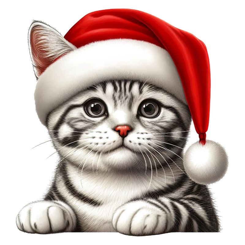 de réveillon de Noël chat