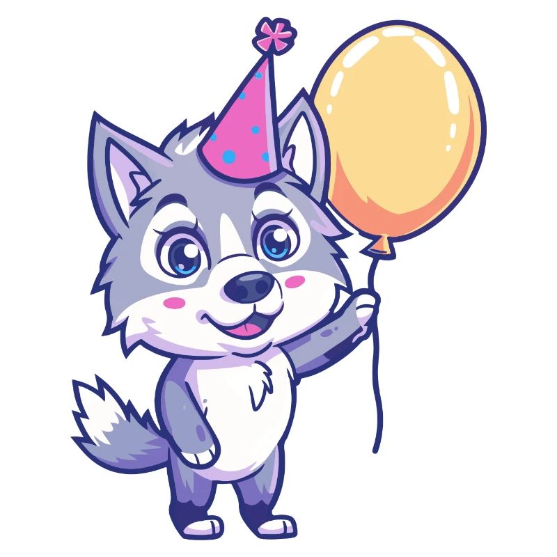 Wolf Geburtstag Comic