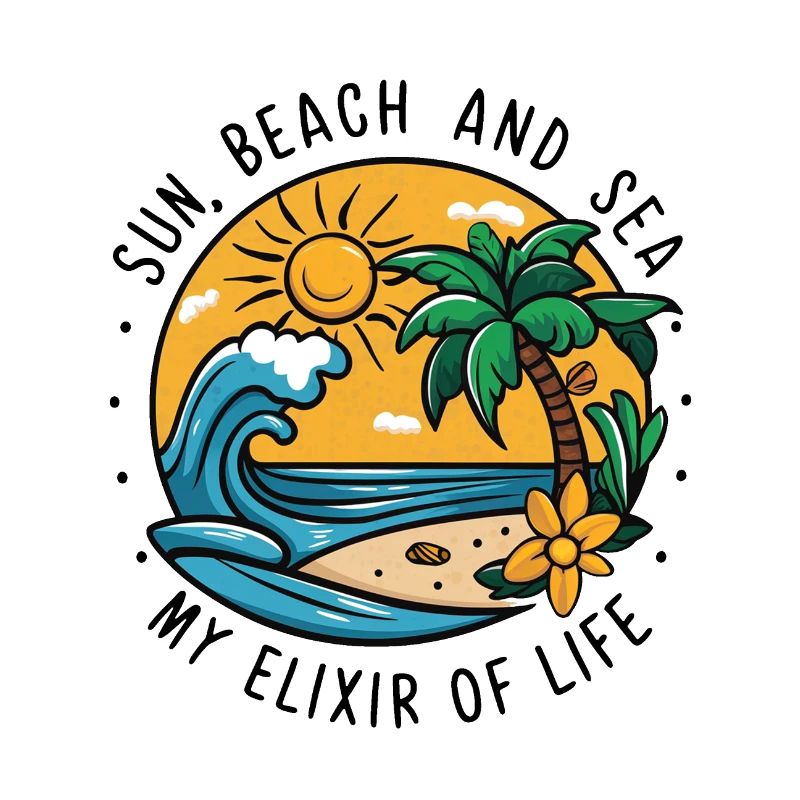 Le soleil, la plage et la mer - mon élixir de vie