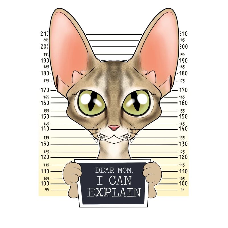 Devon Rex Cat Mom - Chère maman que je peux expliquer