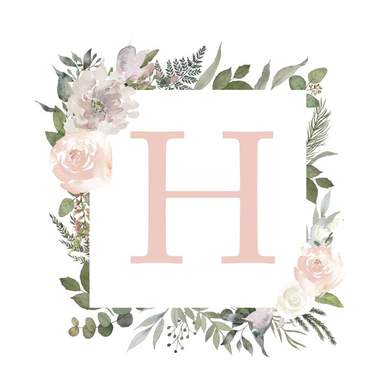 H Monogramme Eucalyptus Boho