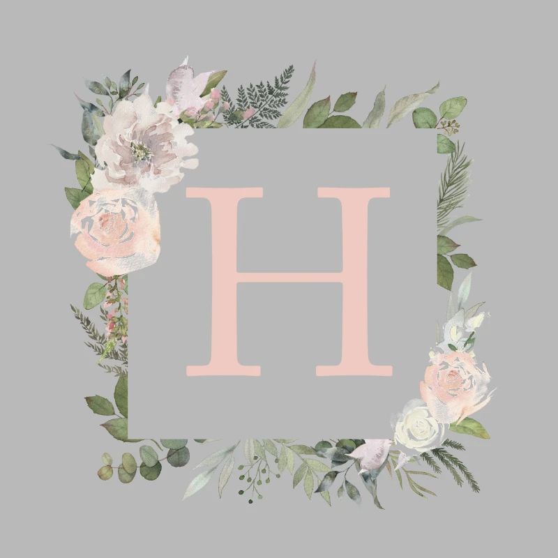 H Monogramme Eucalyptus Boho