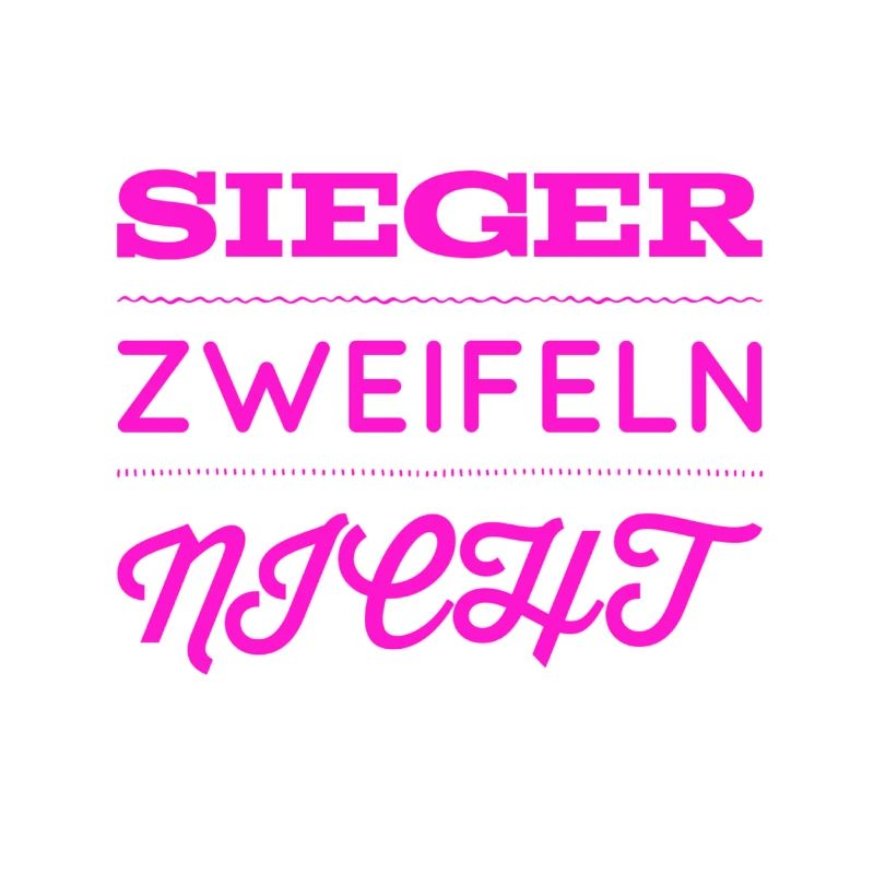 vor dir steht ein Gewinner