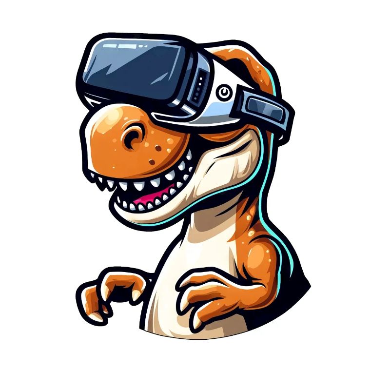 Funny T-Rex Dinosaur VR Virtual Reality Fun