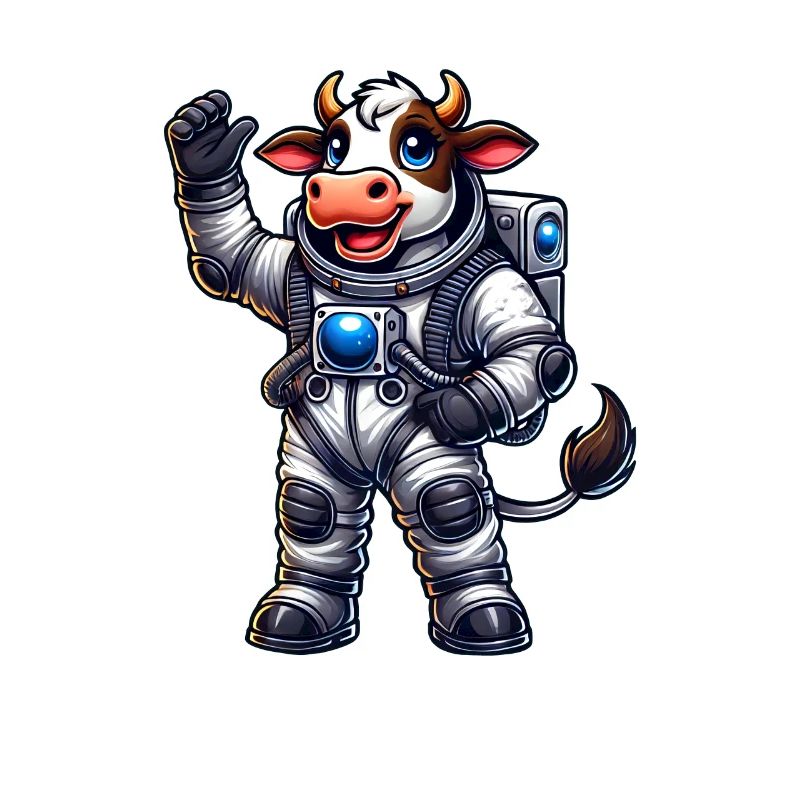 Astronaute Vache Cosmonaute de l’univers de l’espace