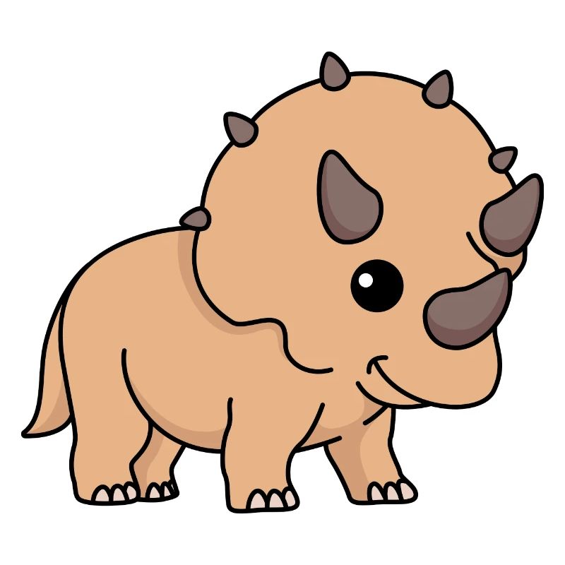 Dinosaur triceratops comic