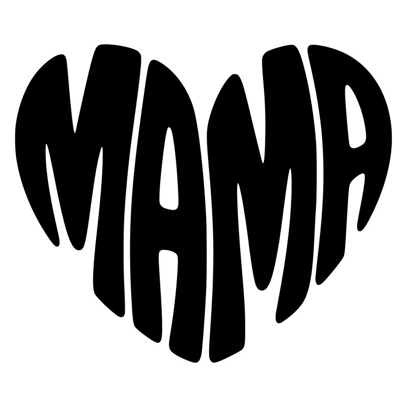 Mama Herz Form Mutter Herzform Muttertag Geschenk