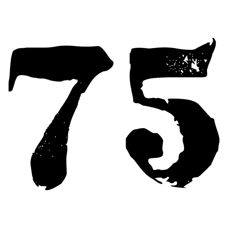 Maillot à 75 numéros