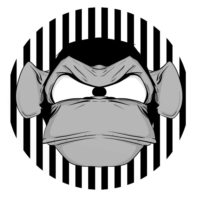 Schimpanse Affe lustig Comic Comicstyle Gaming