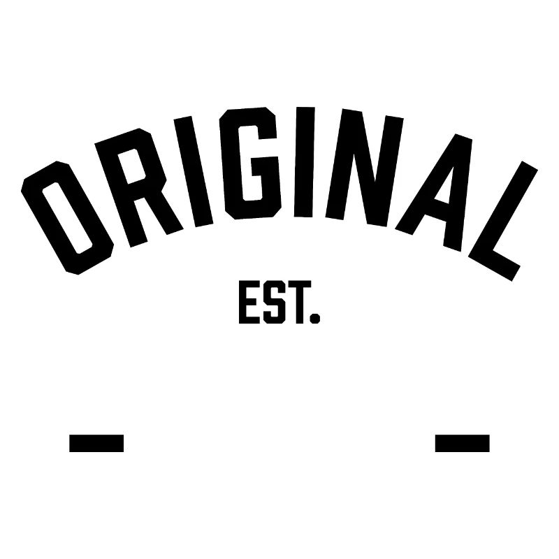 ORIGINAL est "Year" Vorlage in schwarz