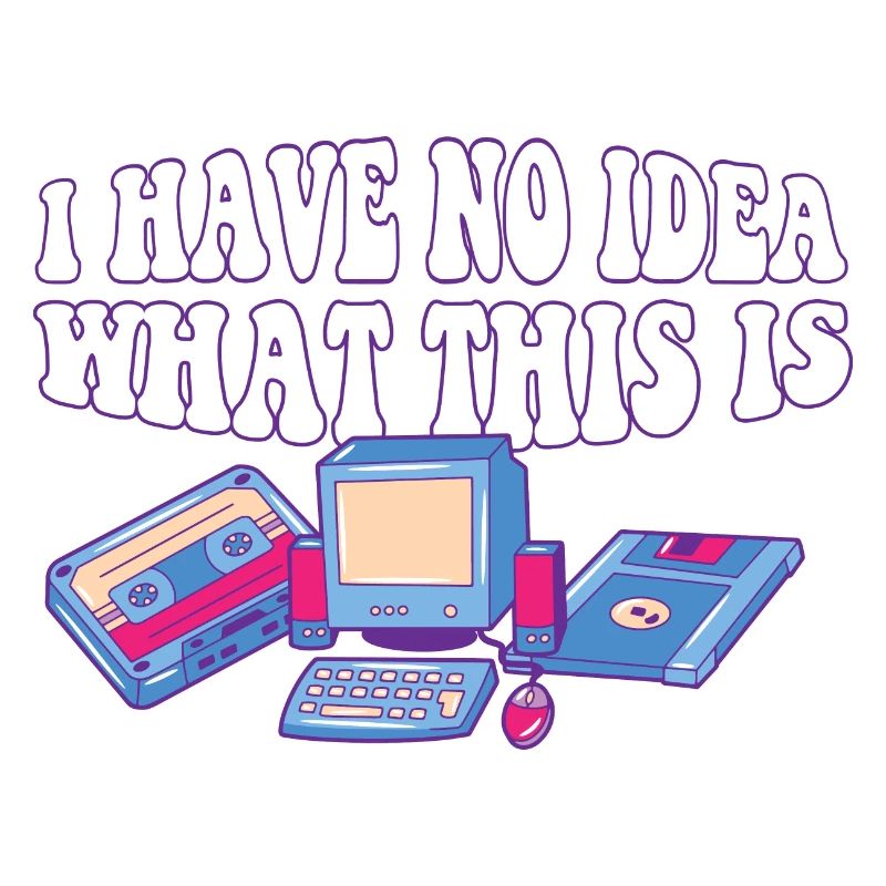 Funny Retro 70s 80s Throwback I Have No Idea What