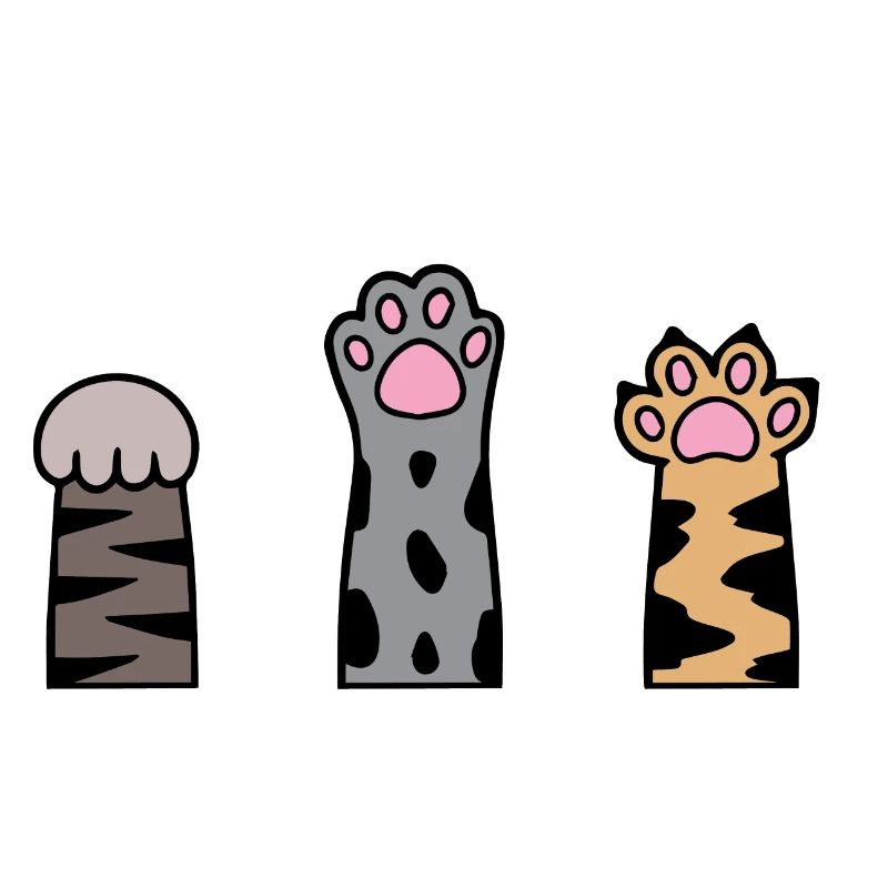 Mignon Kawaii Chat Patte Rock Papier Ciseaux Kitty Cat