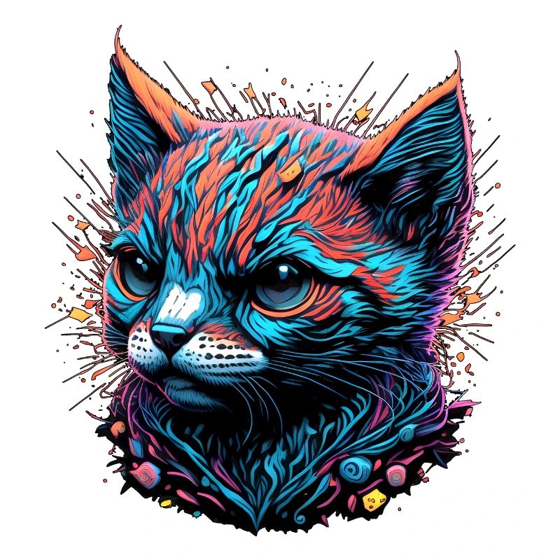 Düsterer Katzenblick