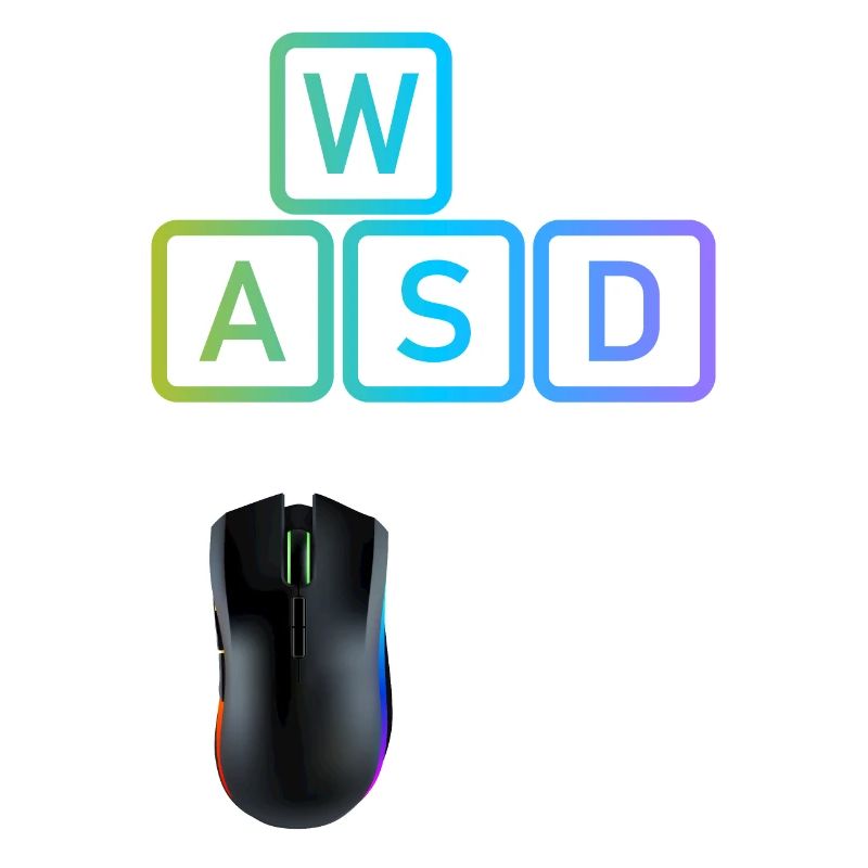 WASD Aim Gaming Zocken Videospiel, PC, Computer