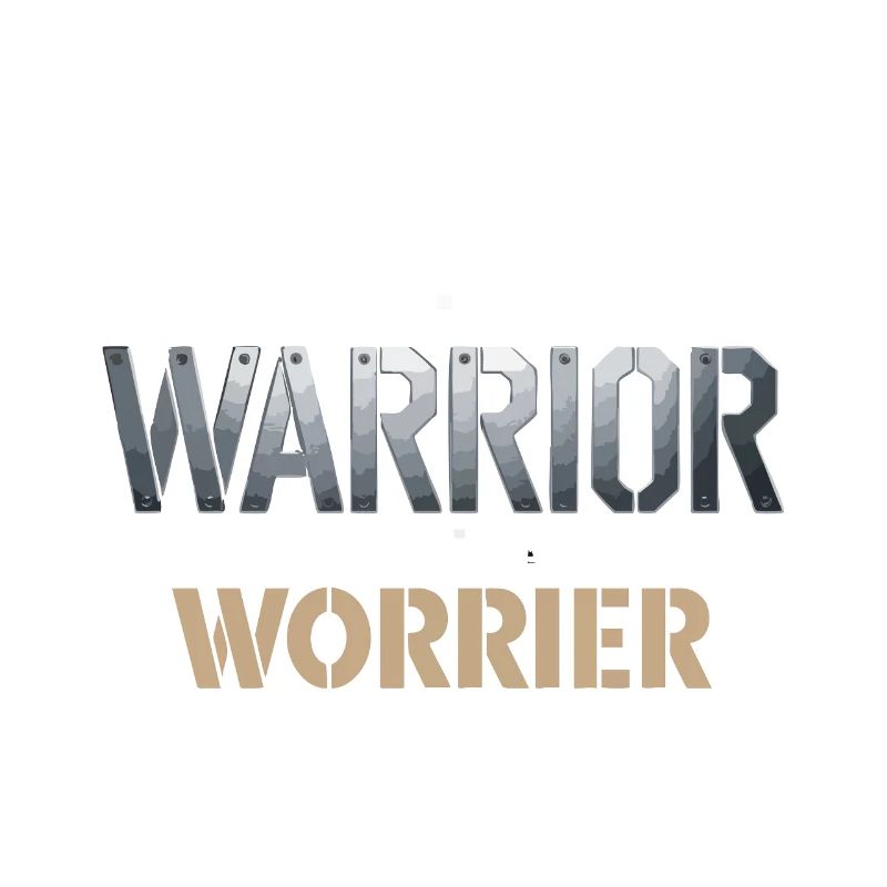 Be a warrior, not a worrier inspirierender Spruch
