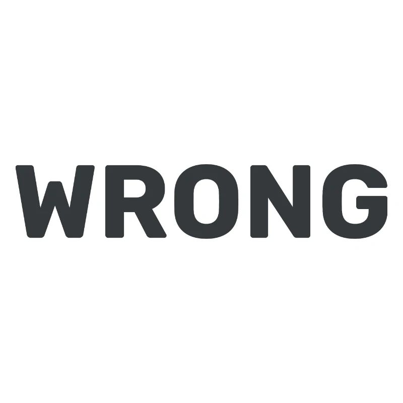WRONG - Typograpie