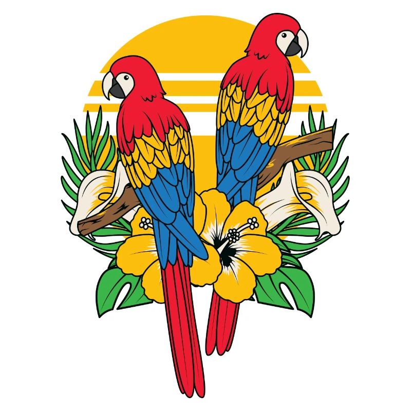 Tropic Tropical Parrot Bird Scarlet Macaw