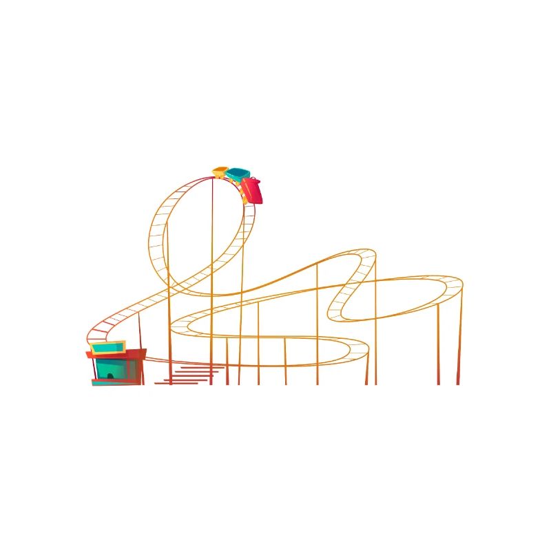 Achterbahn Roller Coaster Freizeitpark Rollercoast