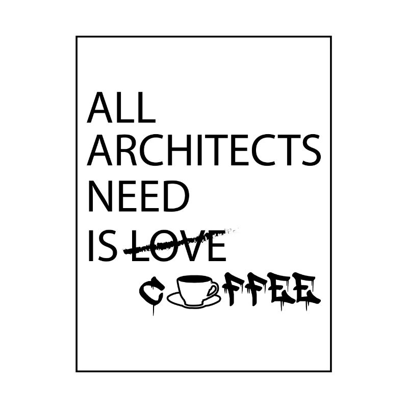 Architecte disant café
