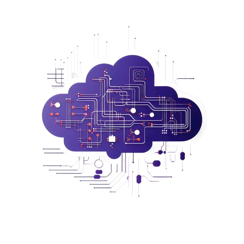 Cloud-Computing-Computerelektronik-Schaltung