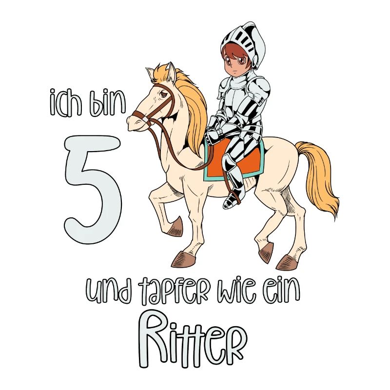 Geburtstagsshirt Ritter - 5 Geburtstag Junge