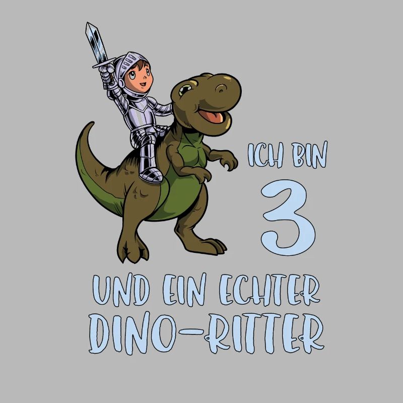 Geburtstagsshirt Dino Ritter - 3 Geburtstag Junge