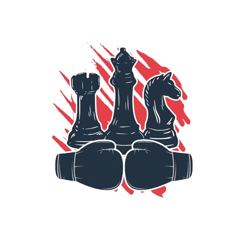Échecs et boxe Échecs Boxe Checkmate Knockout