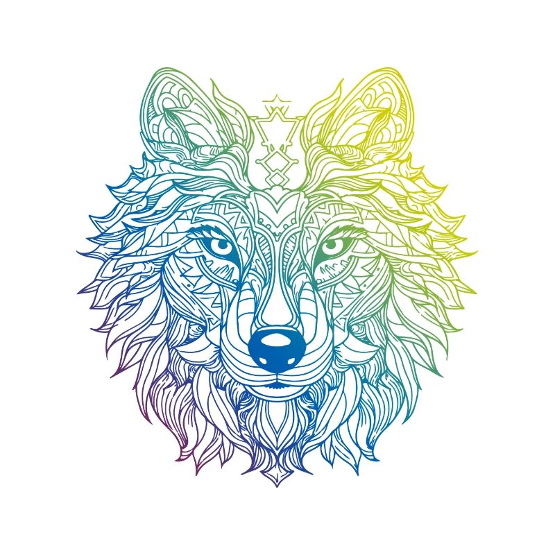 Wolf Mandala Boho