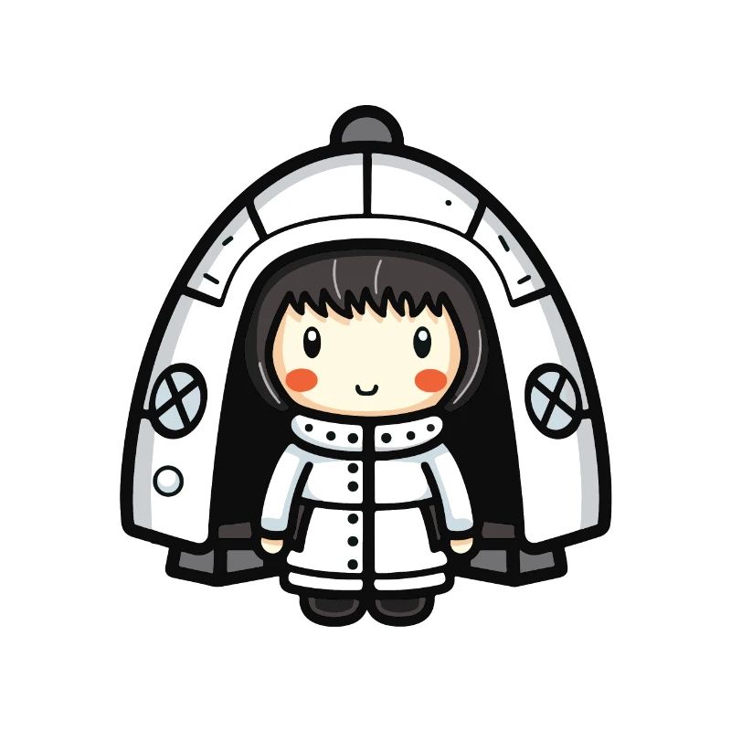 Igloo Eskimo Winter Comic