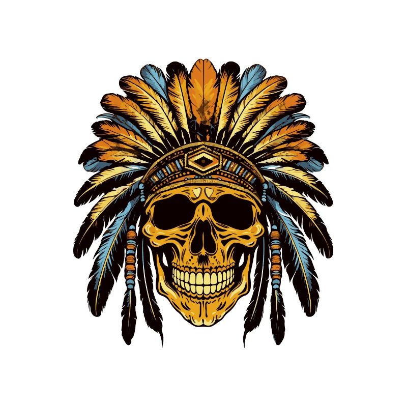 Chef Crâne Apache Indien