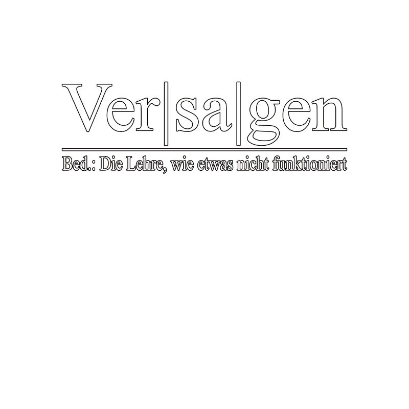 Failure - teaching how something doesn't work