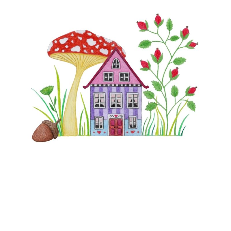 Hello Autumn Toadstool Dwarf House Autumnal