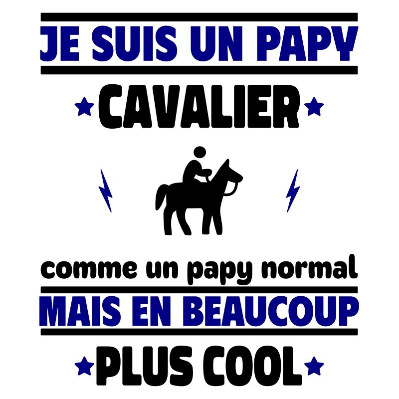 Je suis un papy cavalier plus cool, cadeau noël