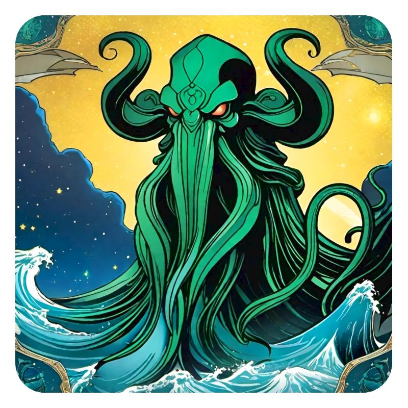 Monstre immortel de Cthulhu dans l’espace