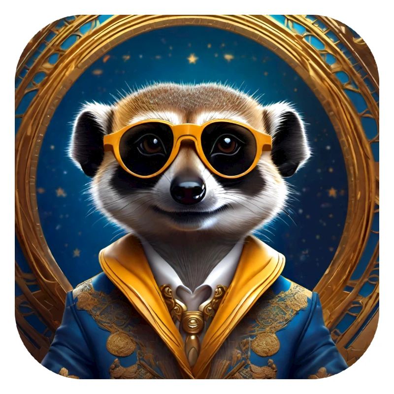 Suricate mignon avec des lunettes de soleil