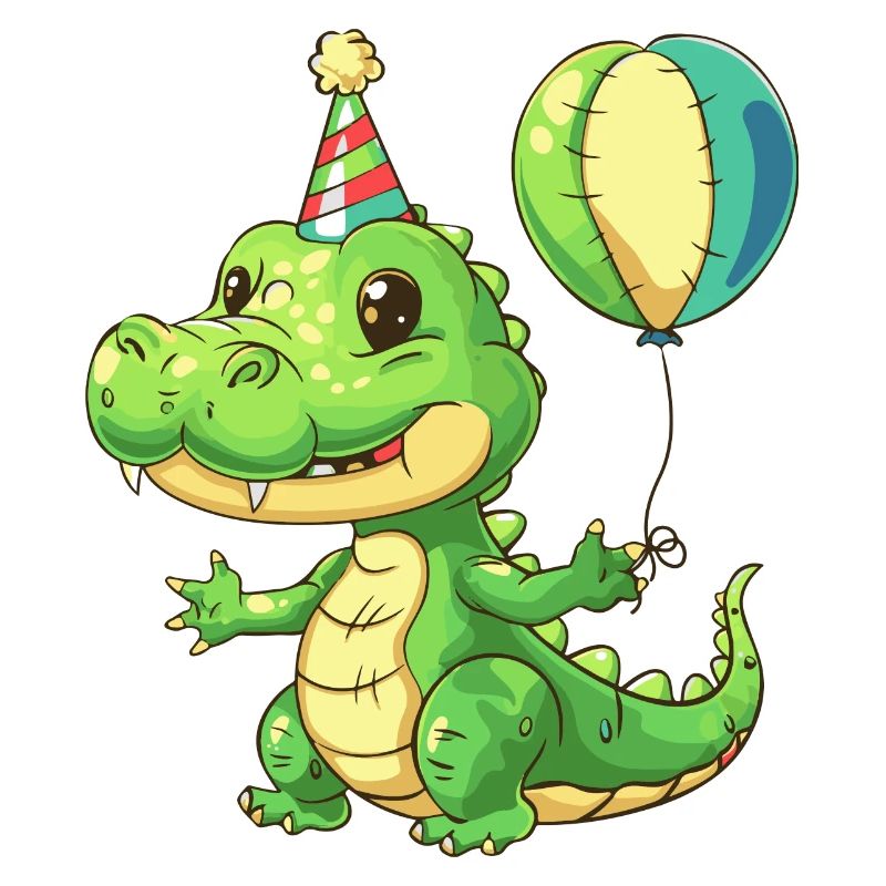 Alligator Geburtstag Comic
