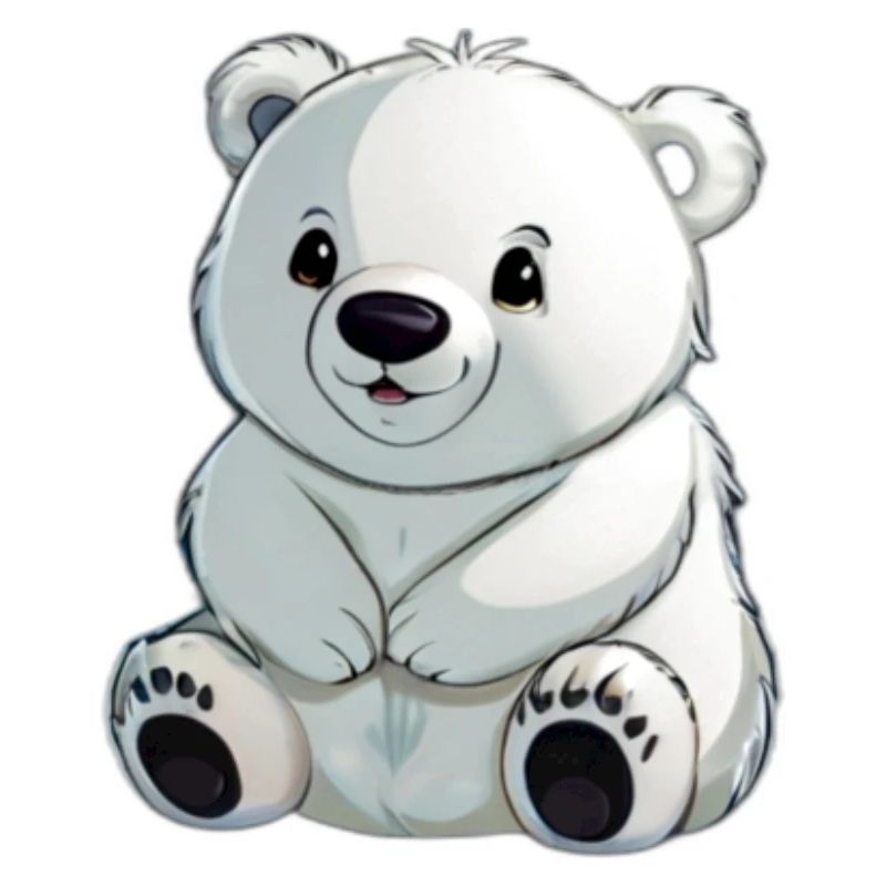 Comic Eisbär