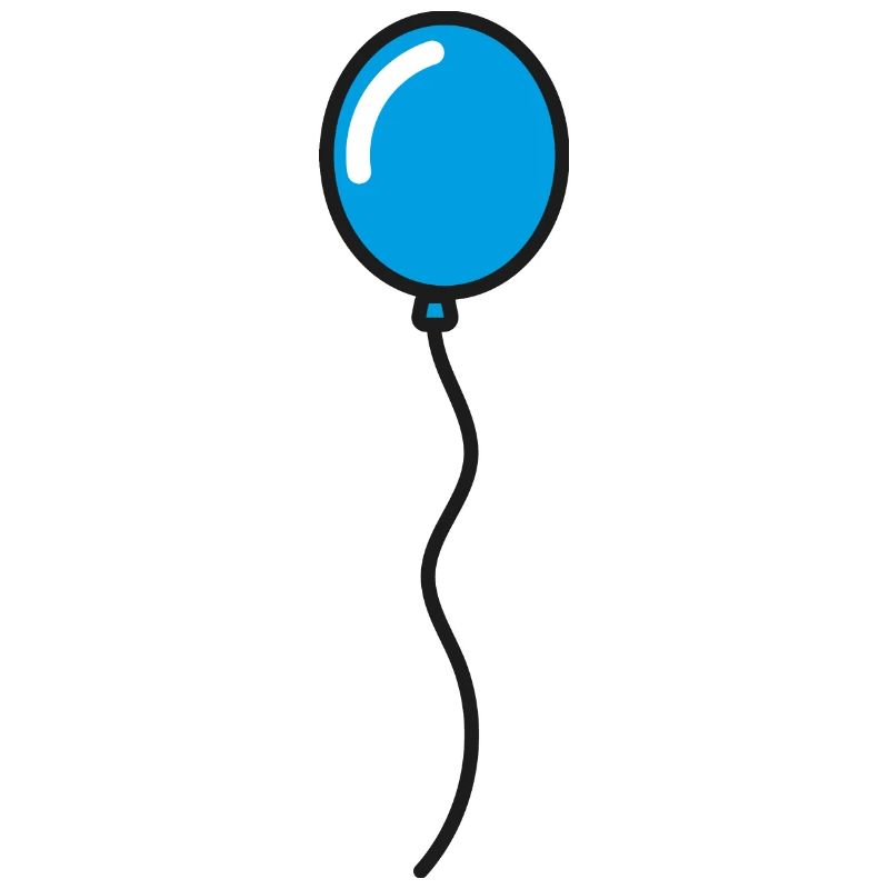 Blauer Luftballon
